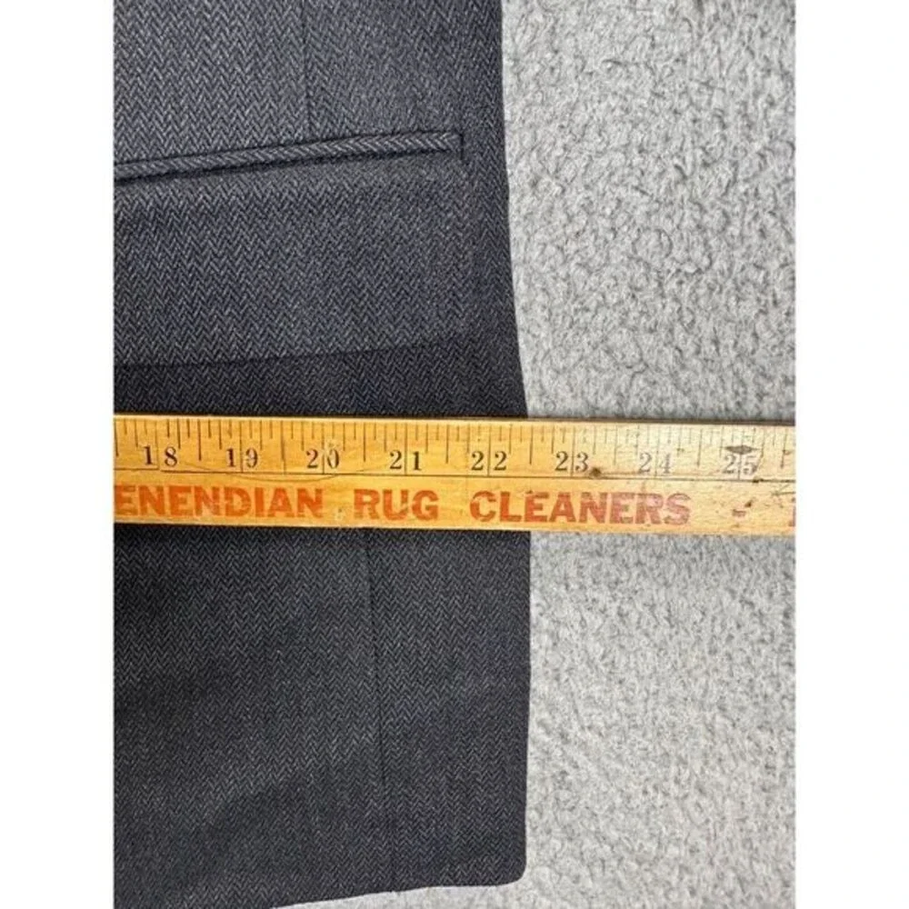 Pronto Uomo Blazer Adult 42S Grey 100% Lambswool Tuxedo 2-Button Suit Coat Mens